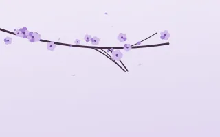 Lilac Blossom II — light purple and white blossom background, variation II