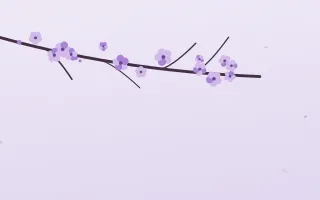 Lilac Blossom III — light purple and white blossom background, variation III