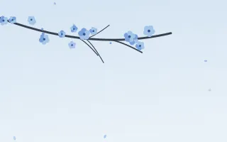 Sky Bloom — light blue blossom background