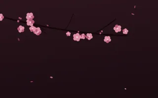 Wine Blossom — dark pink blossom background