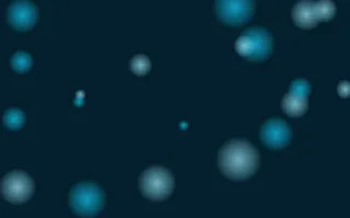 Aqua Signal Glowfield — dark black and teal bokeh background