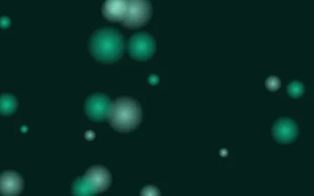 Cyber Mint Glowfield — dark black and green bokeh background