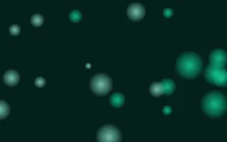 Cyber Mint Glowfield II — dark black and green bokeh background, variation II