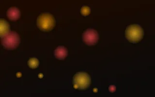 Ember Drift — dark black, gold and red bokeh background