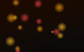 Ember Drift II — dark black, gold and red bokeh background, variation II