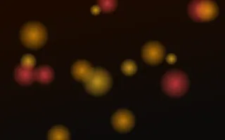 Ember Drift III — dark black, gold and red bokeh background, variation III