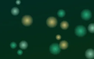 Emerald Glow — dark black, green and yellow bokeh background