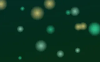 Emerald Glow III Emerald Glow III — dark black, green and yellow bokeh background, variation III