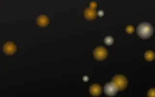 Golden Night II — dark black, gold and beige bokeh background, variation II