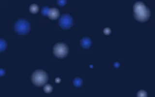 Klein Glowfield — dark blue bokeh background