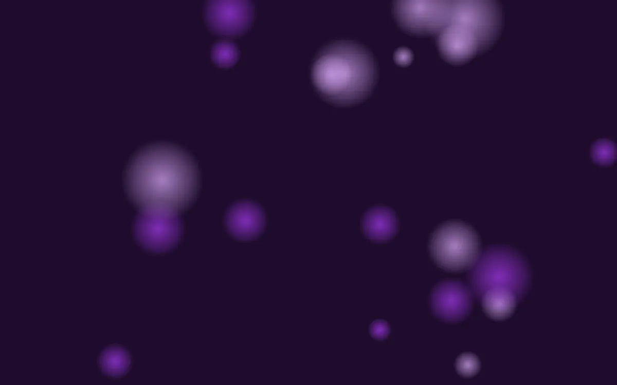 Orchid Pop Glowfield — dark purple bokeh background