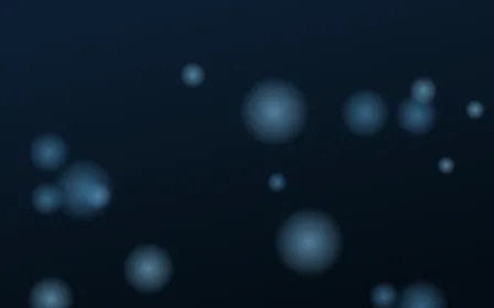 Polaris Glow — dark blue and black bokeh background