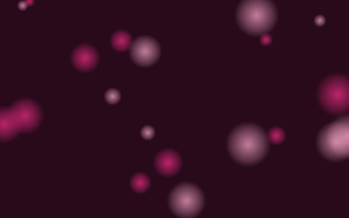 Punch Pink Glowfield — dark black and pink bokeh background