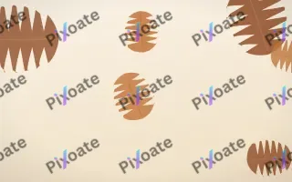 Autumn Leaves — light orange, brown and beige botanical background