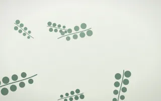 Eucalyptus Cream III — light green and white botanical background, variation III