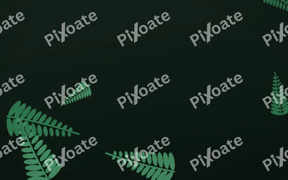 Fern Forest — dark green and black botanical background