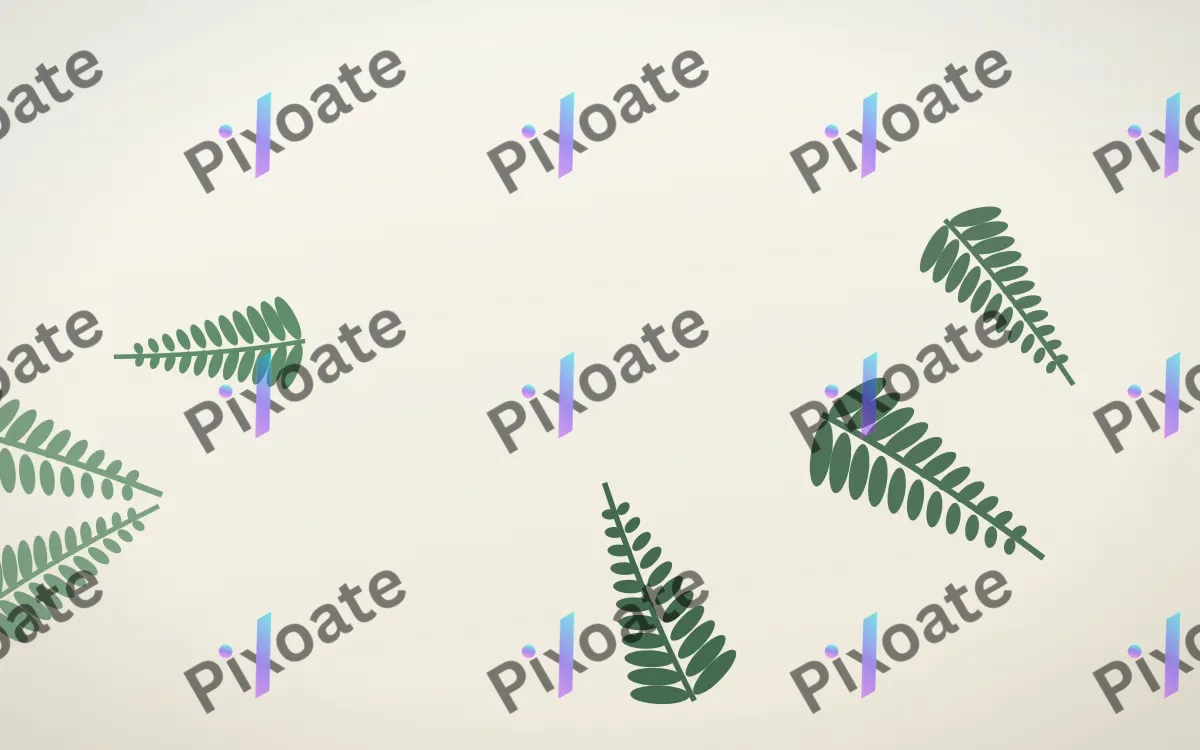 Fern on Paper — light green and white botanical background