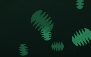 Jungle Wall — dark green and black botanical background