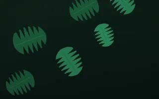 Jungle Wall II — dark green and black botanical background, variation II