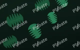 Jungle Wall II — dark green and black botanical background, variation II