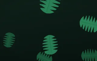 Jungle Wall III — dark green and black botanical background, variation III