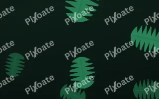 Jungle Wall III — dark green and black botanical background, variation III