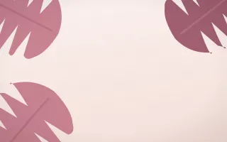 Blush Monstera II — light red, pink and white botanical background, variation II