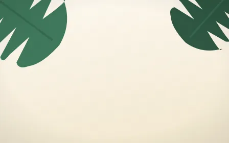 Monstera Frame — light green and white botanical background