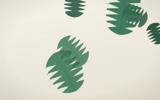 Monstera Grove II — light green and white botanical background, variation II