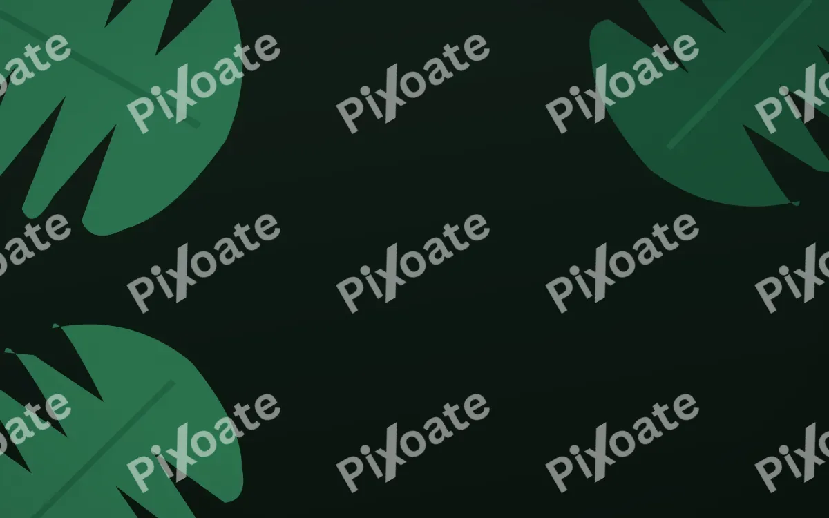 Monstera Noir — dark green and black botanical background