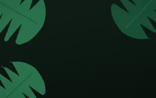 Monstera Noir — dark green and black botanical background