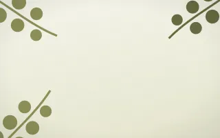 Olive Grove — light yellow and white botanical background