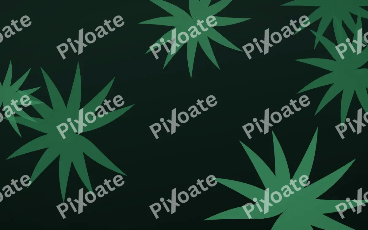 Palm Jungle — dark green and black botanical background