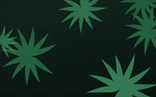 Palm Jungle — dark green and black botanical background