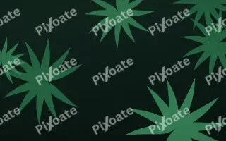 Palm Jungle — dark green and black botanical background
