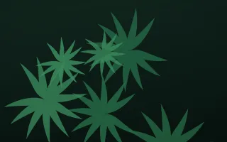 Palm Jungle II — dark green and black botanical background, variation II