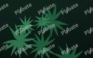 Palm Jungle II — dark green and black botanical background, variation II