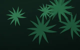 Palm Jungle III — dark green and black botanical background, variation III