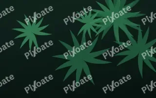 Palm Jungle III — dark green and black botanical background, variation III