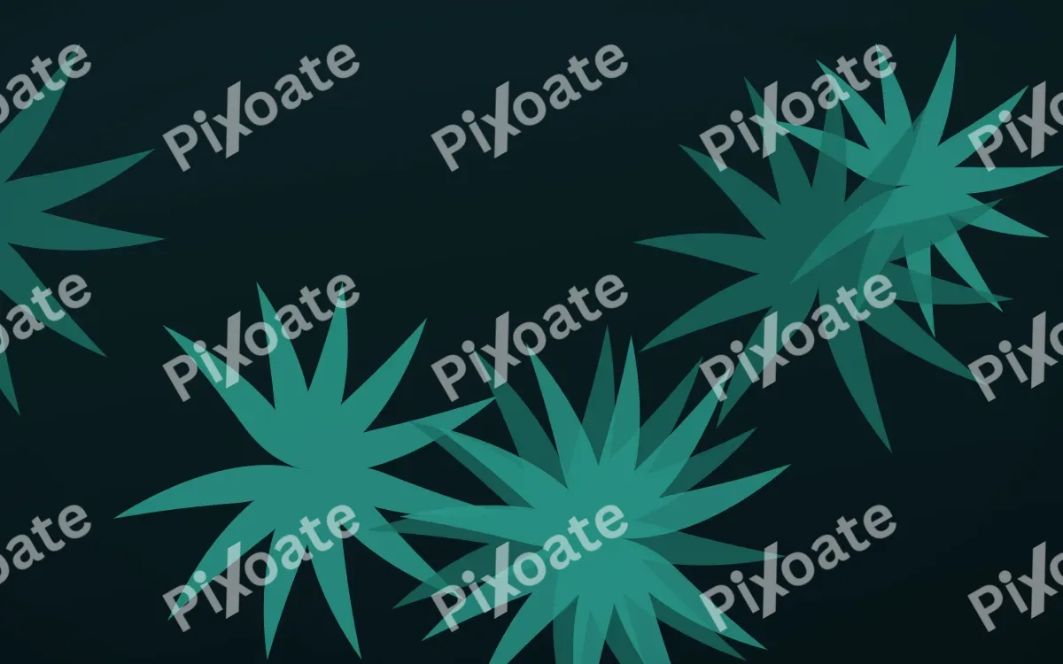 Palm Lagoon — dark teal and black botanical background