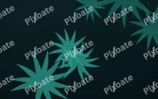 Palm Lagoon II — dark teal and black botanical background, variation II