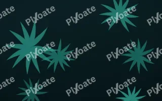 Palm Lagoon III — dark teal and black botanical background, variation III