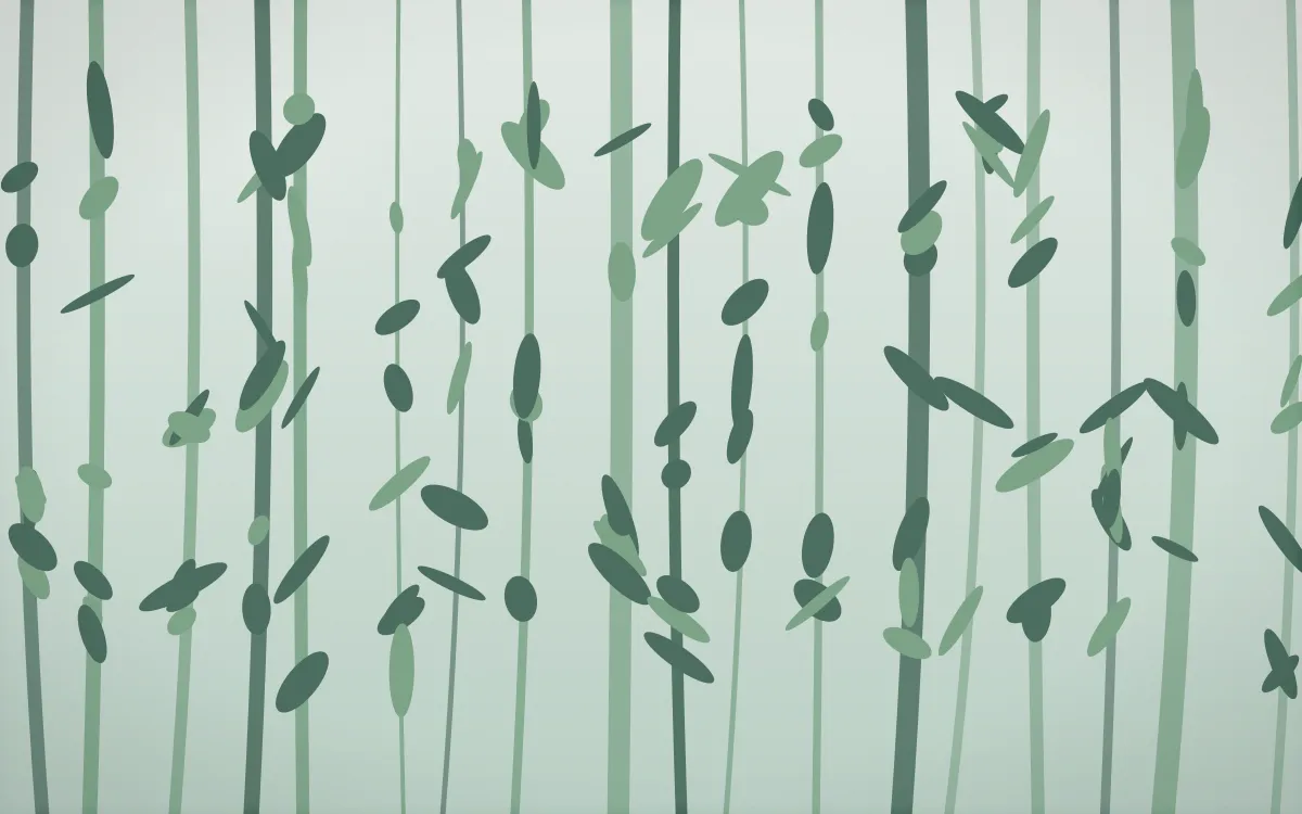 Garden Leaf Light — light white and green botanical background