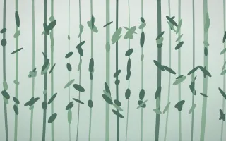 Garden Leaf Light — light white and green botanical background