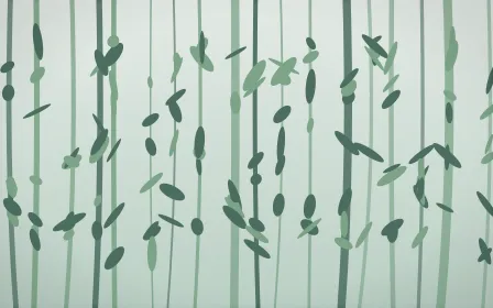 Garden Leaf Light — light white and green botanical background