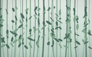 Garden Leaf Light IX — light white and green botanical background, variation IX