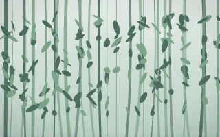 Garden Leaf Light X — light white and green botanical background, variation X