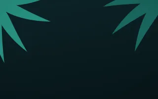 Teal Tropics — dark teal and black botanical background