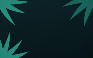 Teal Tropics II — dark teal and black botanical background, variation II