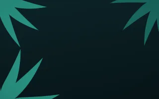 Teal Tropics III — dark teal and black botanical background, variation III